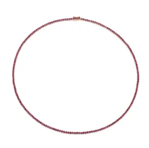 Ruby Hepburn Choker 16" in Rose Gold