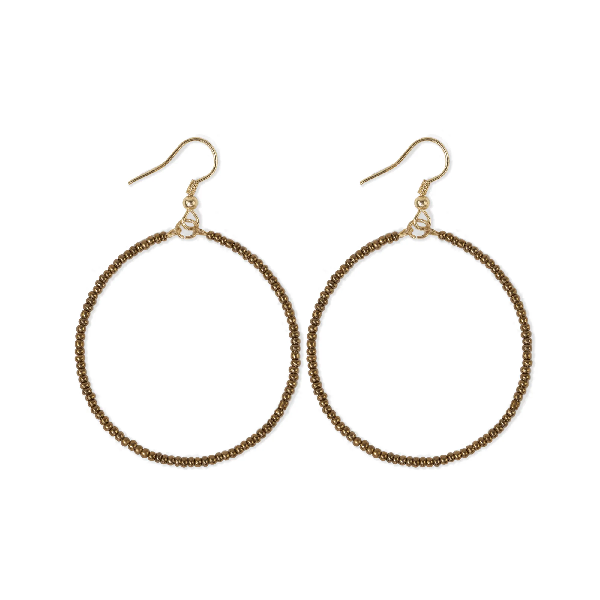 Ruby Hoop Earrings