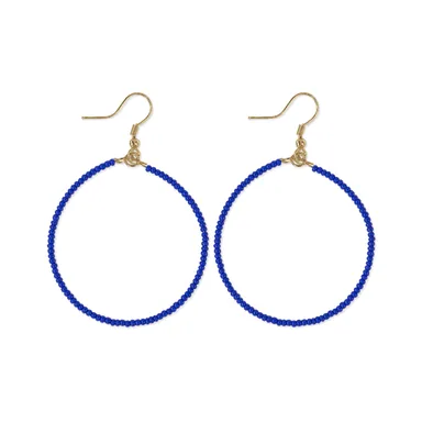 Ruby Hoop Earrings