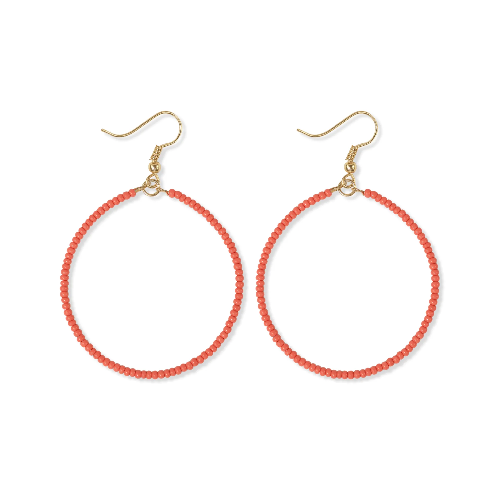 Ruby Hoop Earrings