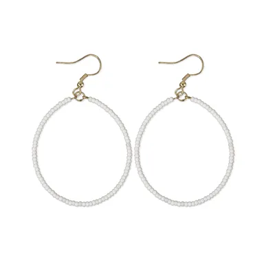 Ruby Hoop Earrings
