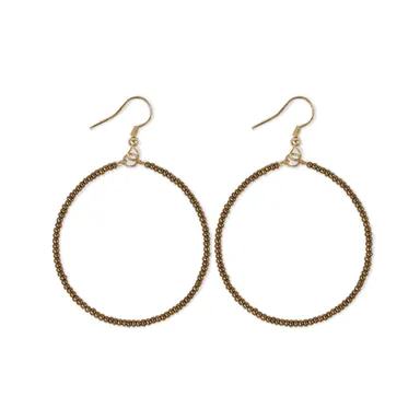 Ruby Hoop Earrings