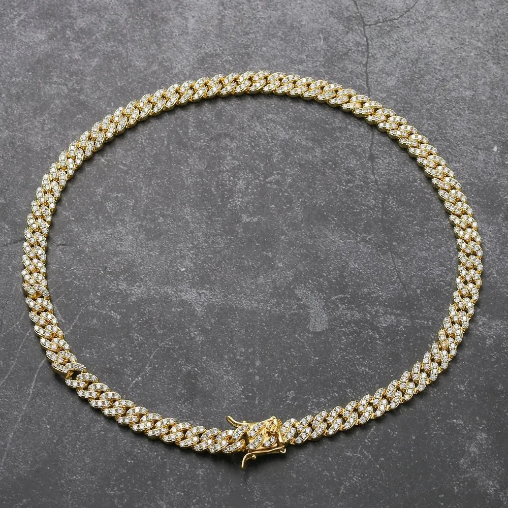 RUTH PAVÉ CURB COLLAR NECKLACE
