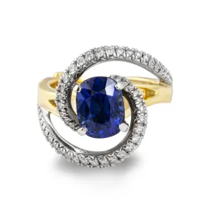 Sapphire Constellation Ring