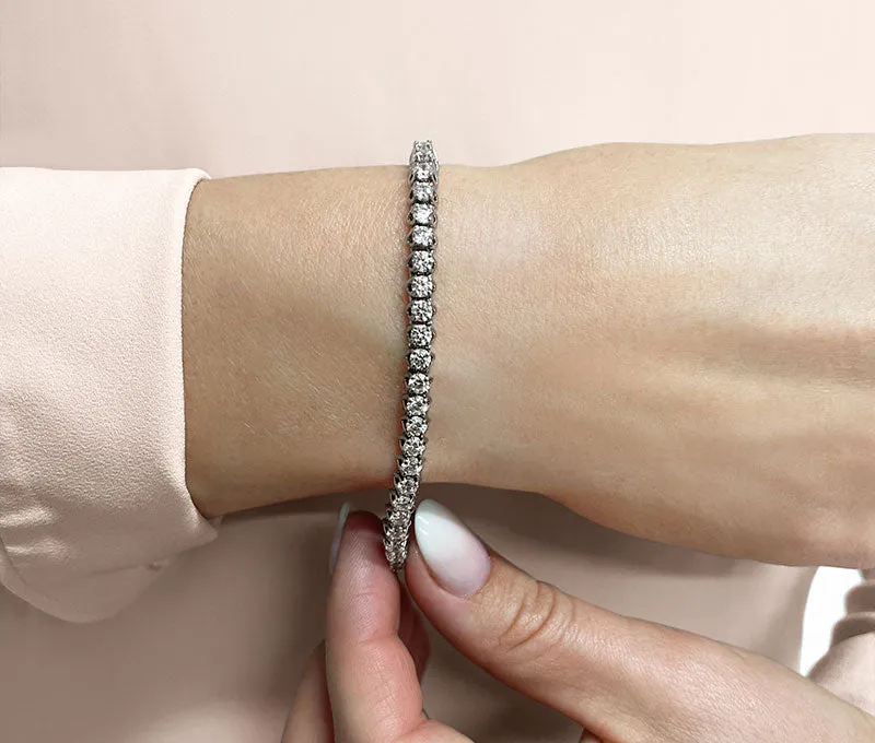 Scoop Link Diamond Strand Lab-Grown Diamond Tennis Bracelet with 8.05 ct.(finished) 3.6mm