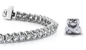 Scoop Link Diamond Strand Lab-Grown Diamond Tennis Bracelet with 8.05 ct.(finished) 3.6mm