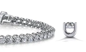 Scoop Link Lab-Grown Diamond Tennis Bracelet with 8.98 ct.(finished) 4.2mm