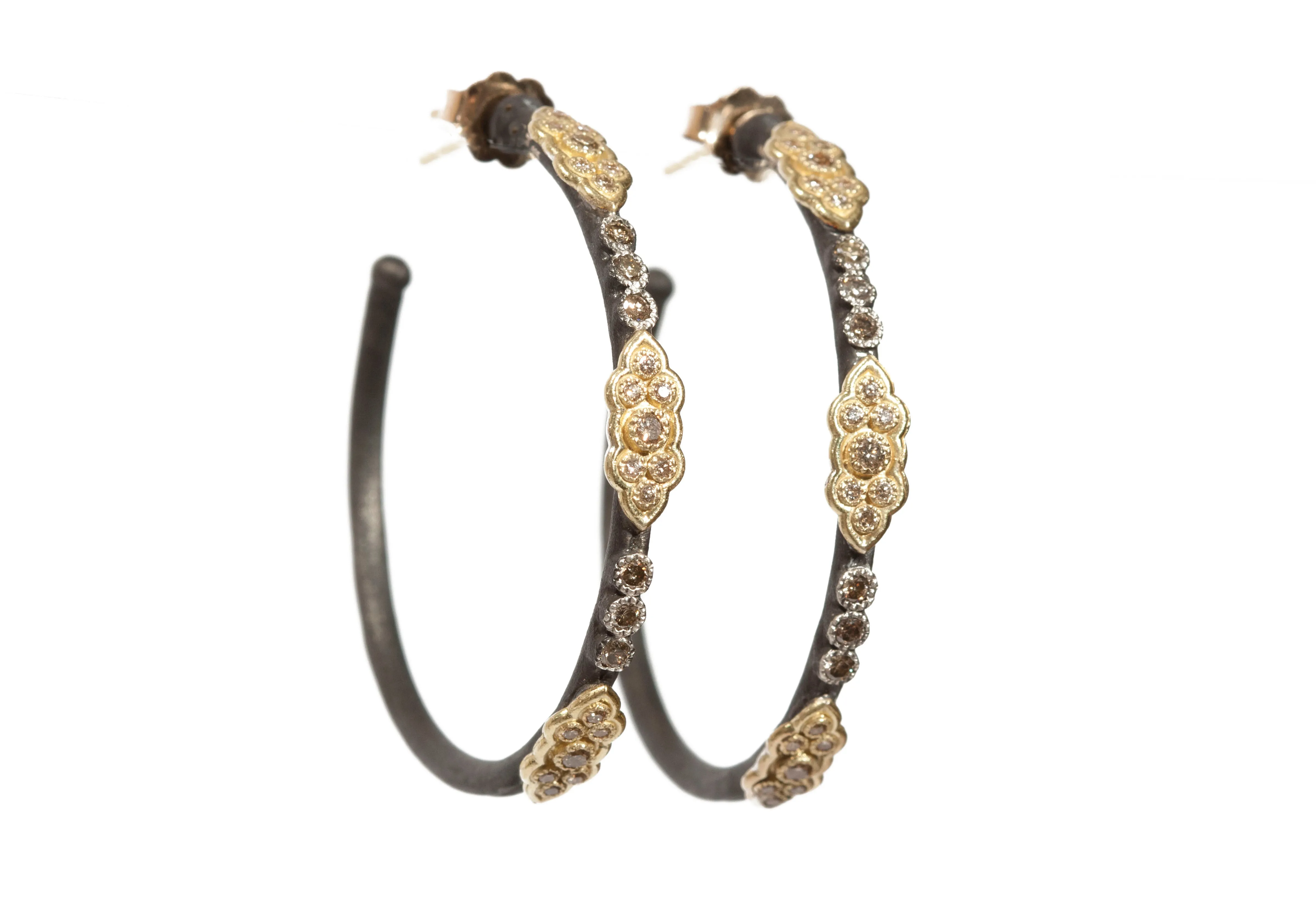 Scroll Hoop Earrings