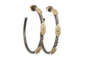 Scroll Hoop Earrings