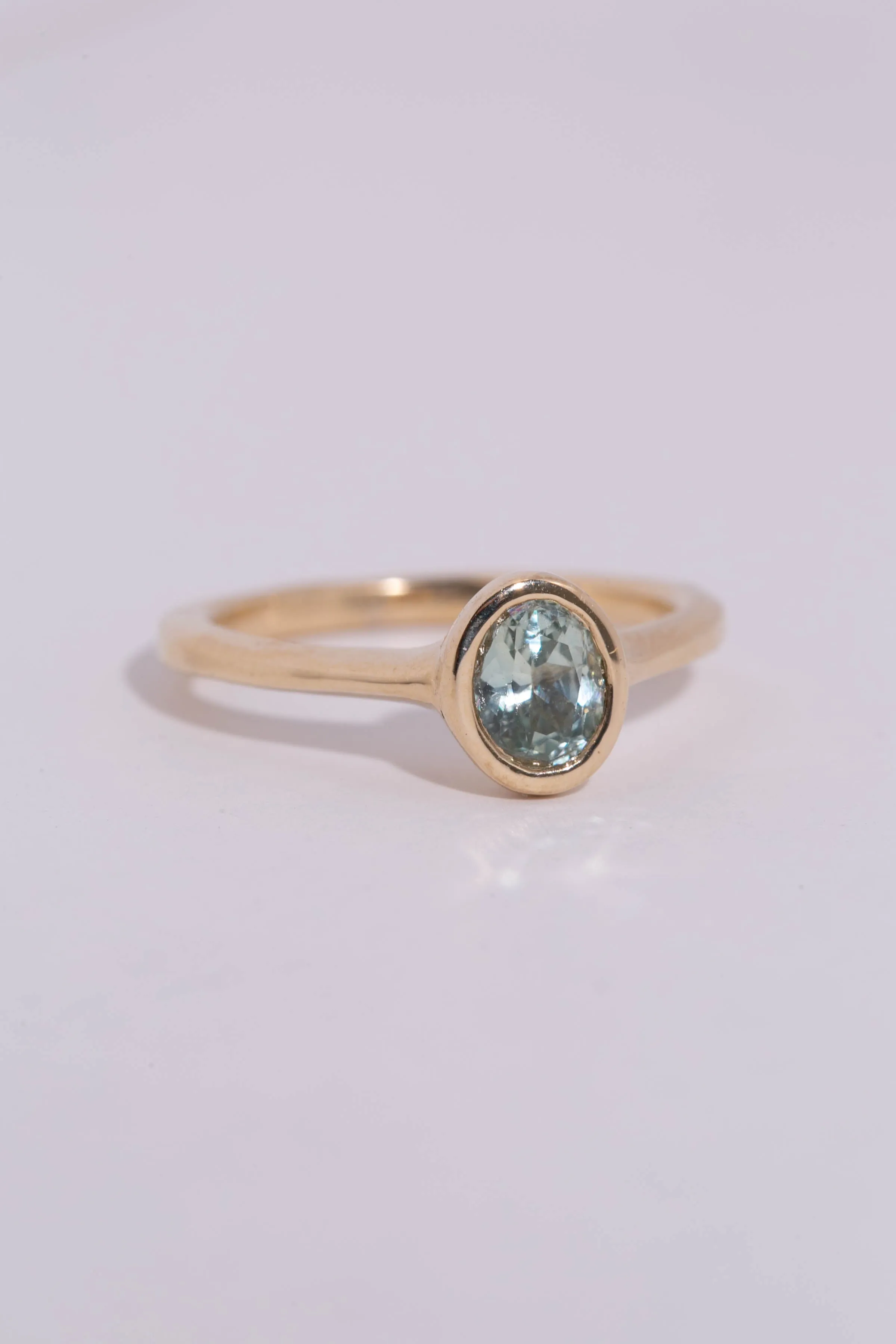 Seafoam Sapphire Solitaire