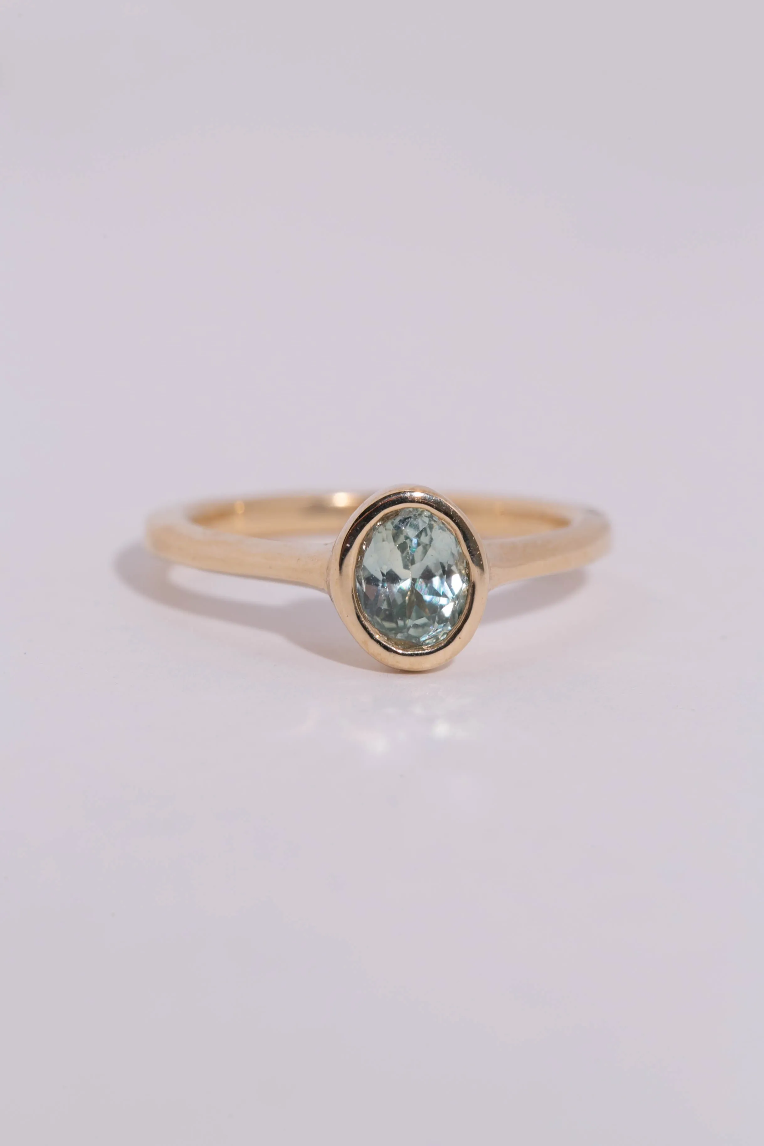 Seafoam Sapphire Solitaire