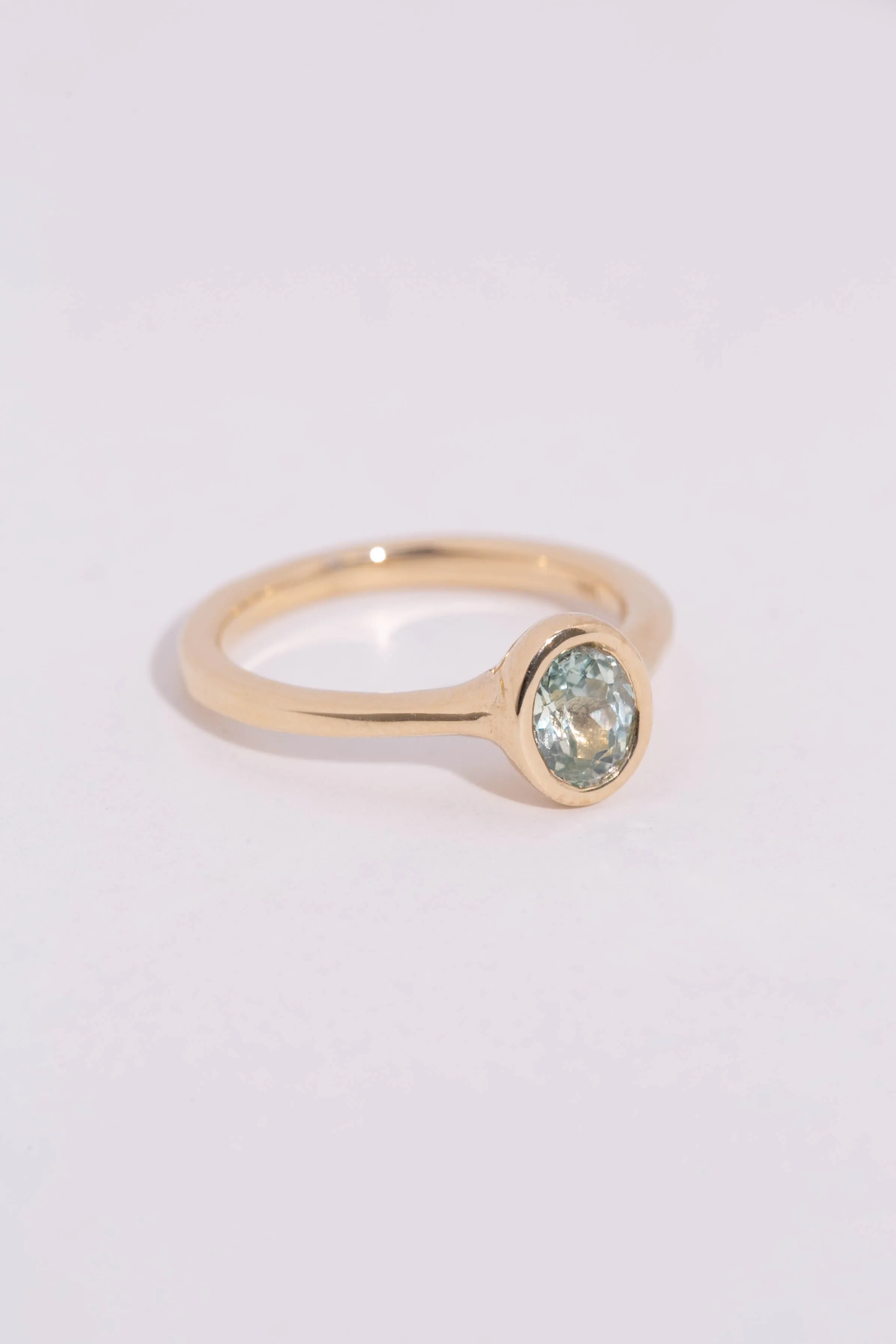 Seafoam Sapphire Solitaire