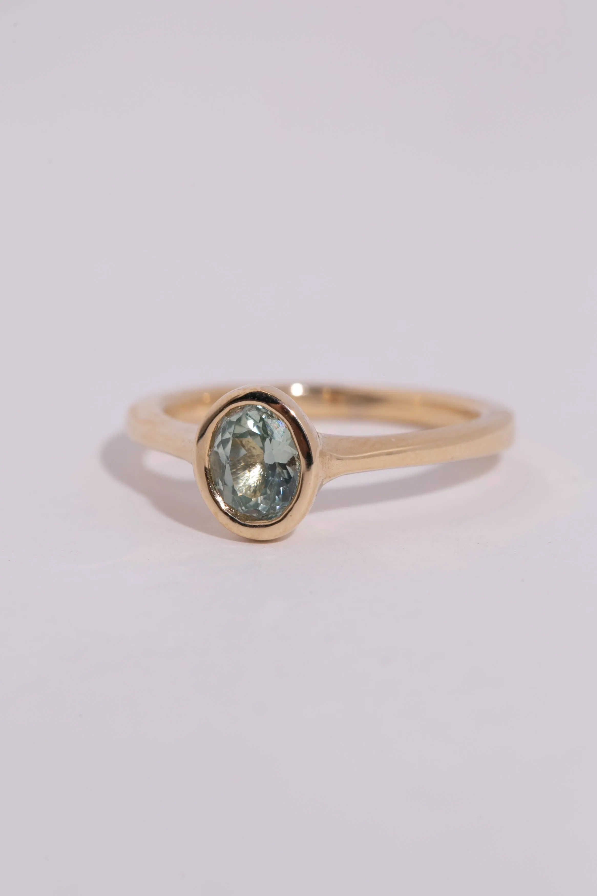 Seafoam Sapphire Solitaire
