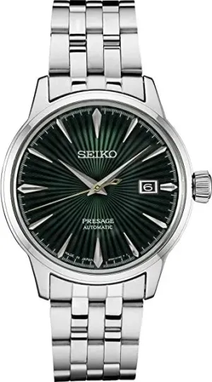 Seiko Presage Cocktail Time 40.5 mm Green Dial Men's Watch (SRPE15)