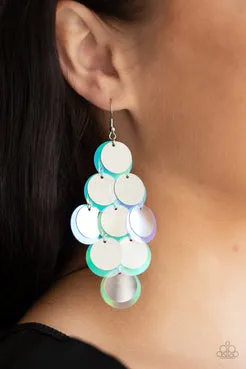 Sequin Seeker Silver Earrings Paparazzi