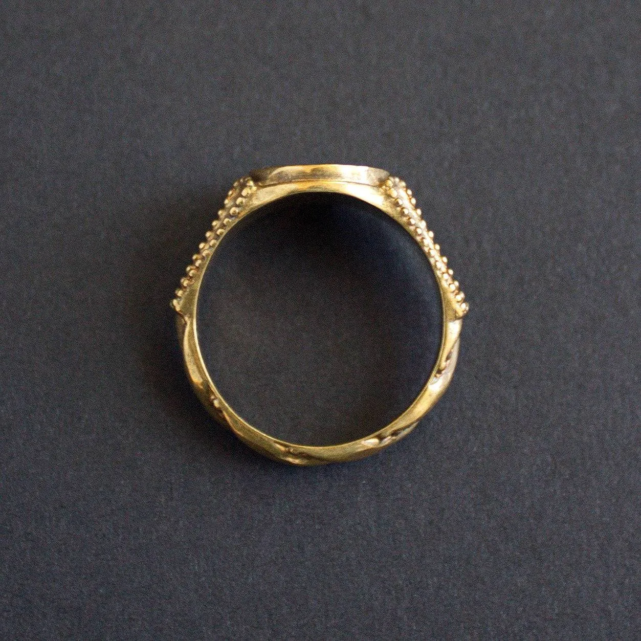 Signet Ring with Engraving of Shears - 15th century