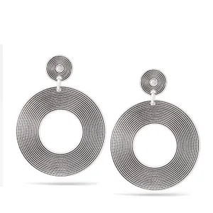 SILVER CIRCLE POST EARRINGS #WS23700E02 (SHAE5)
