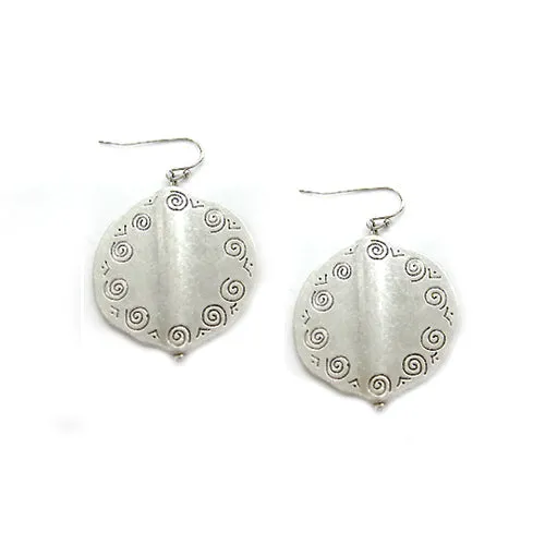 SILVER EARRING  #SE20637_SILVER (AD17/XE4)