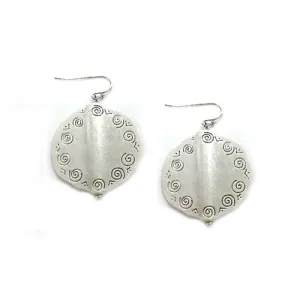 SILVER EARRING  #SE20637_SILVER (AD17/XE4)
