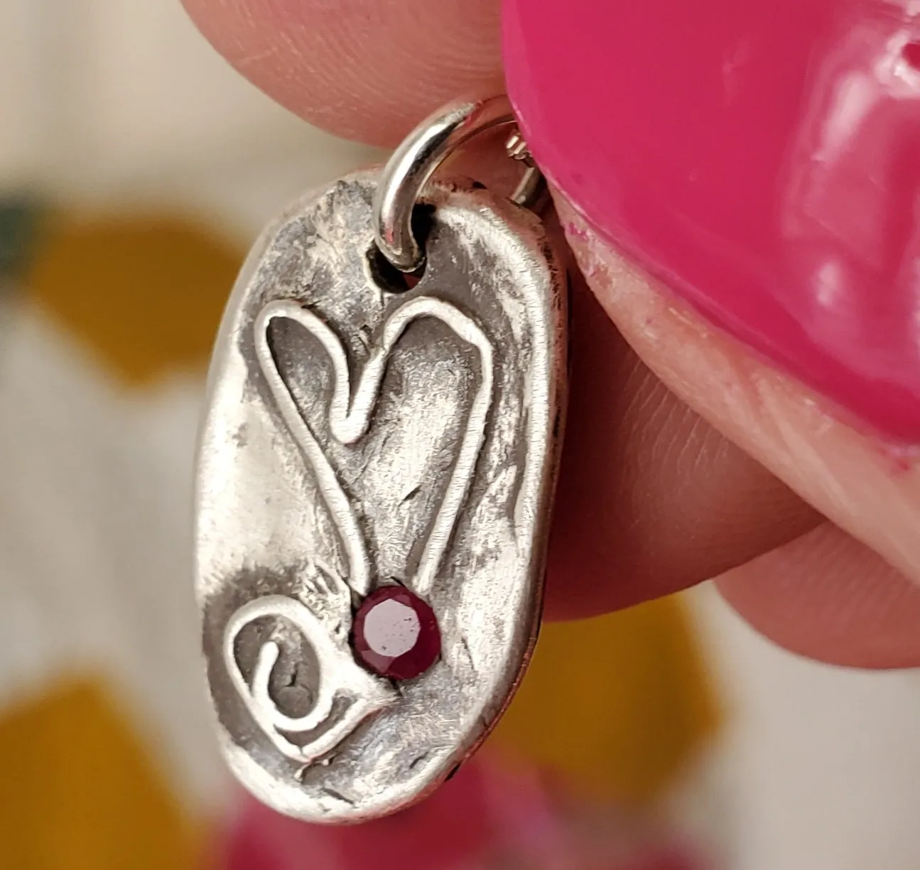 Simon & LuLu Ruby Heart Necklace