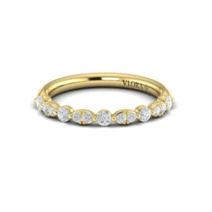 Sincerely, Springer's by Vlora 18k Yellow Gold Round Diamond Band -0.40ctw