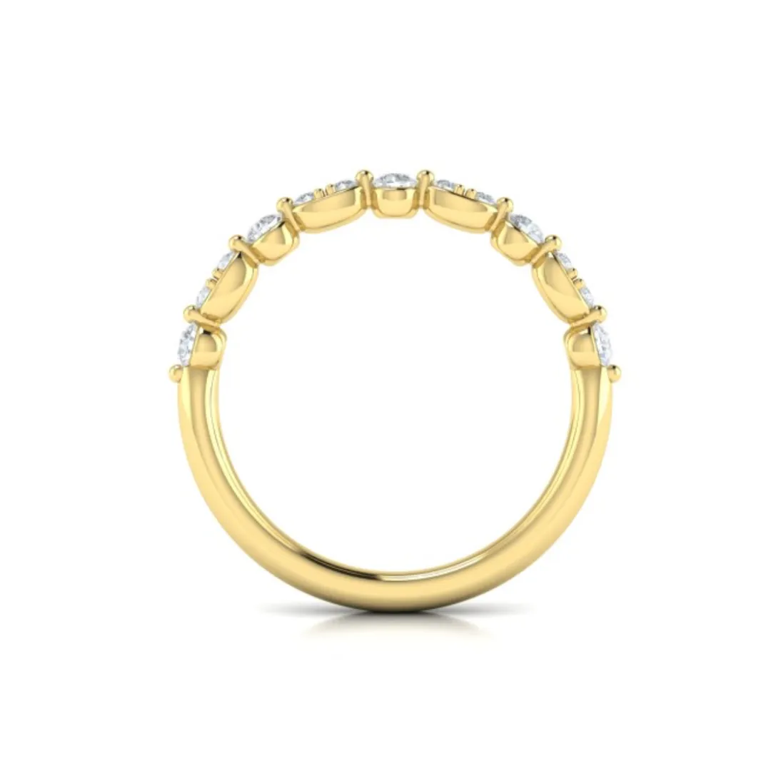 Sincerely, Springer's by Vlora 18k Yellow Gold Round Diamond Band -0.40ctw