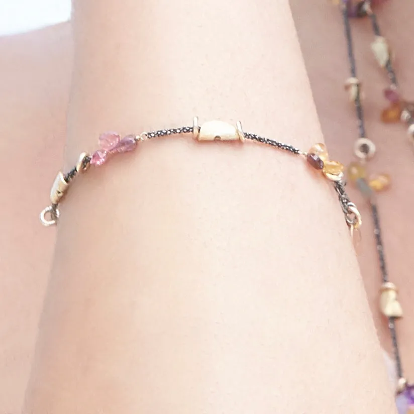 Single Half Moon Petal Bracelet
