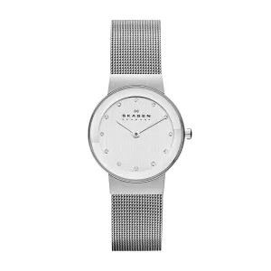 Skagen Freja Lille Silver Mesh Bracelet Silver Dial Quartz Watch for Ladies - 358SSSD