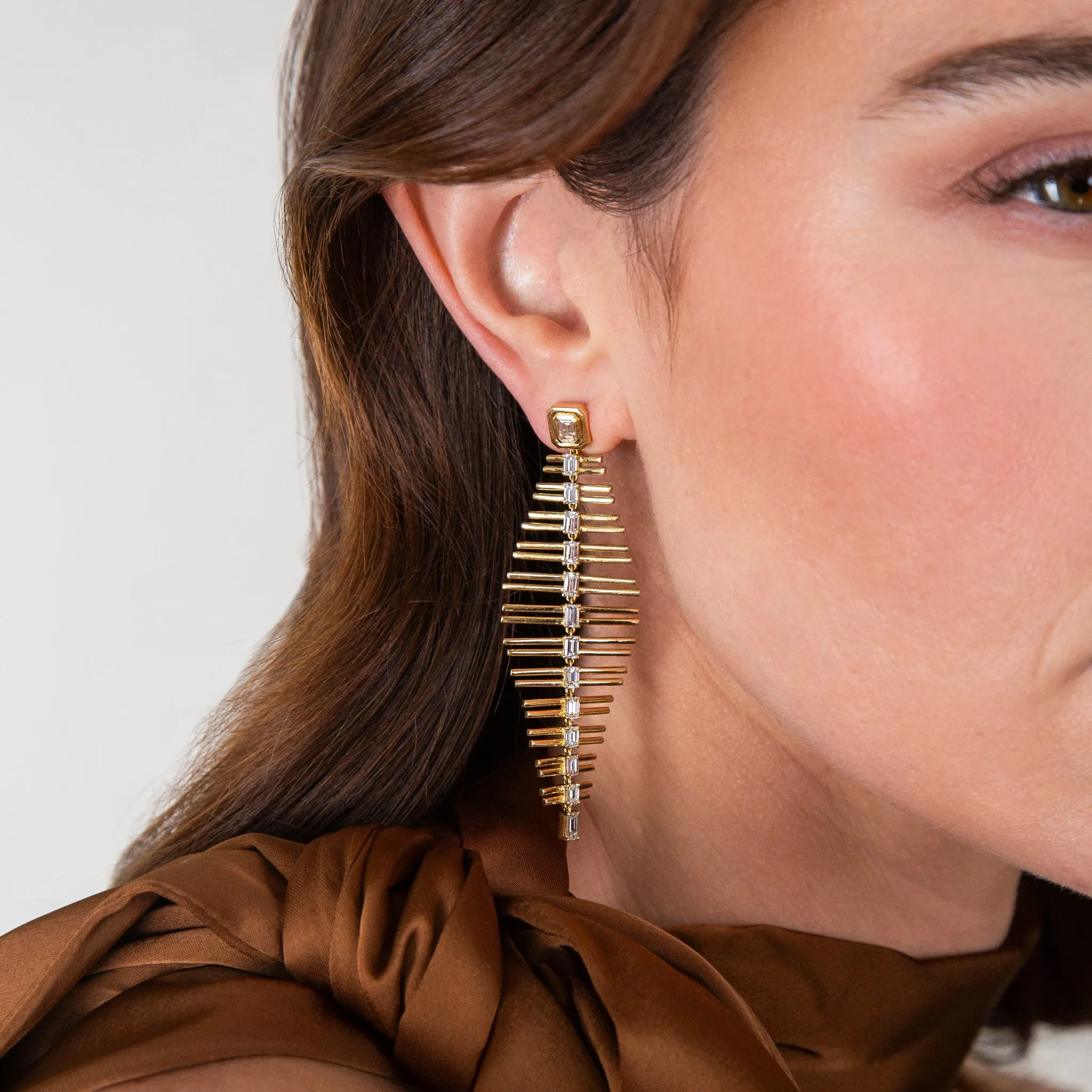 Solaire Solano Diamond Chandelier Earrings