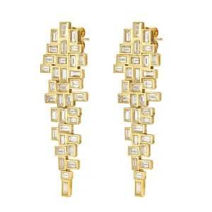 Solaire Waterfall Diamond Chandelier Earrings