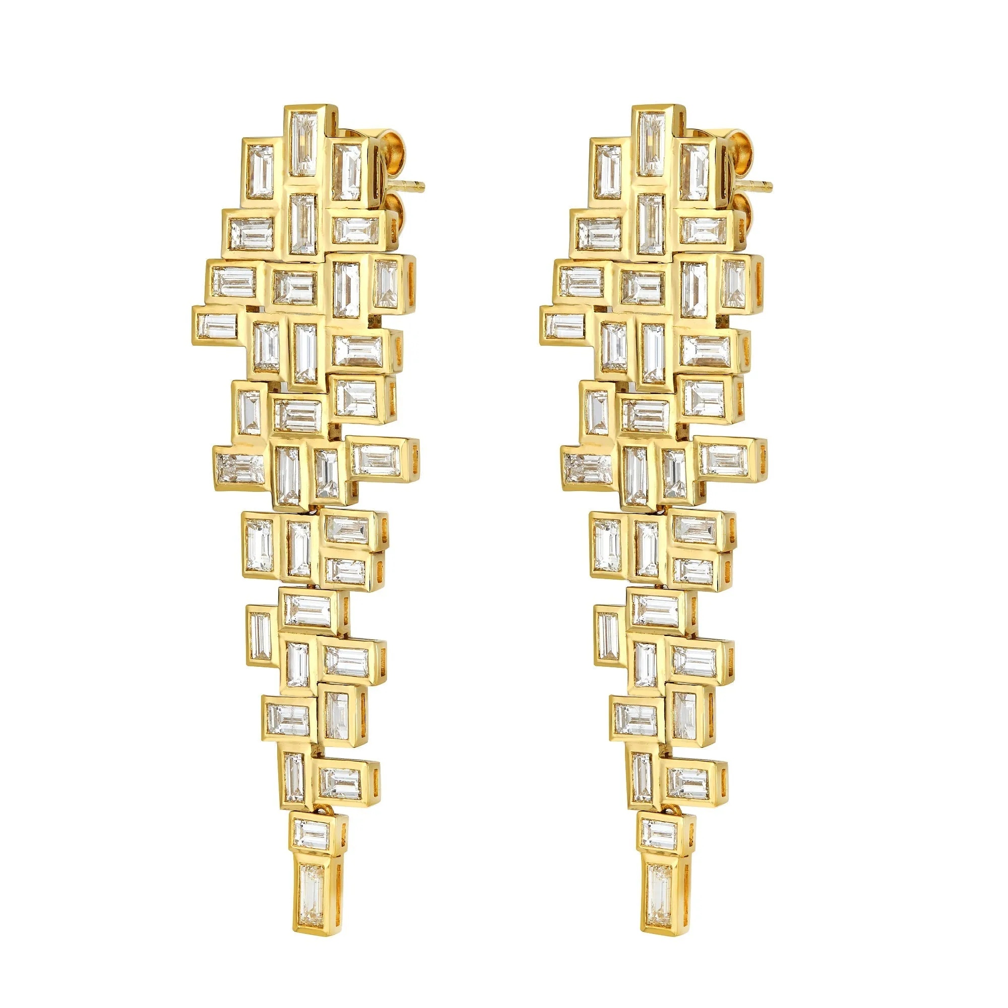 Solaire Waterfall Diamond Chandelier Earrings