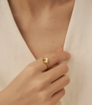 Soleil Sun Signet Ring - Gold