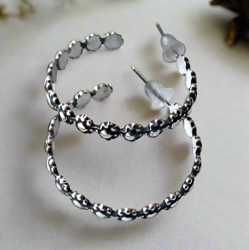 Solid Gold Hoop Earrings - Divine.