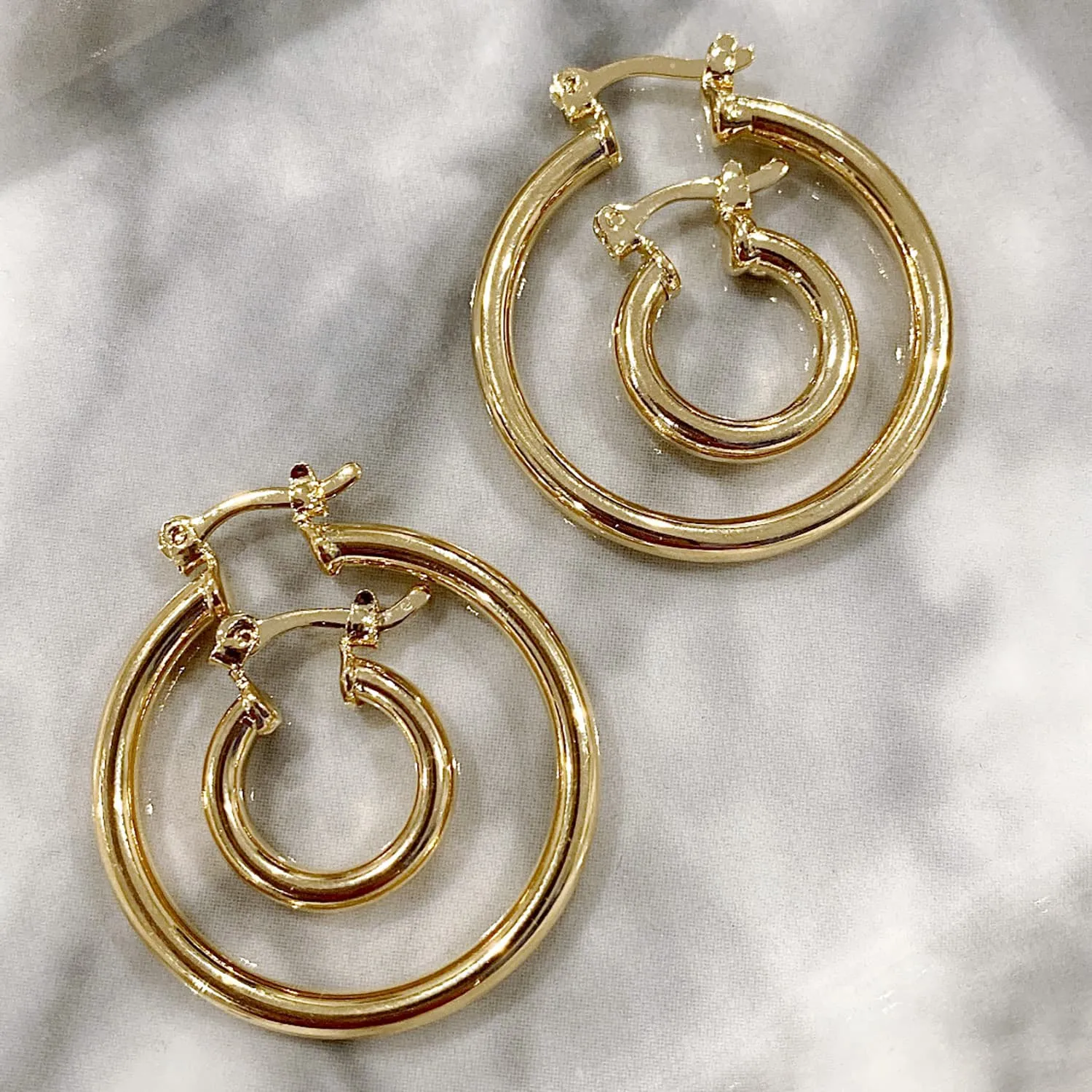 Solid Tube Hoop Earring