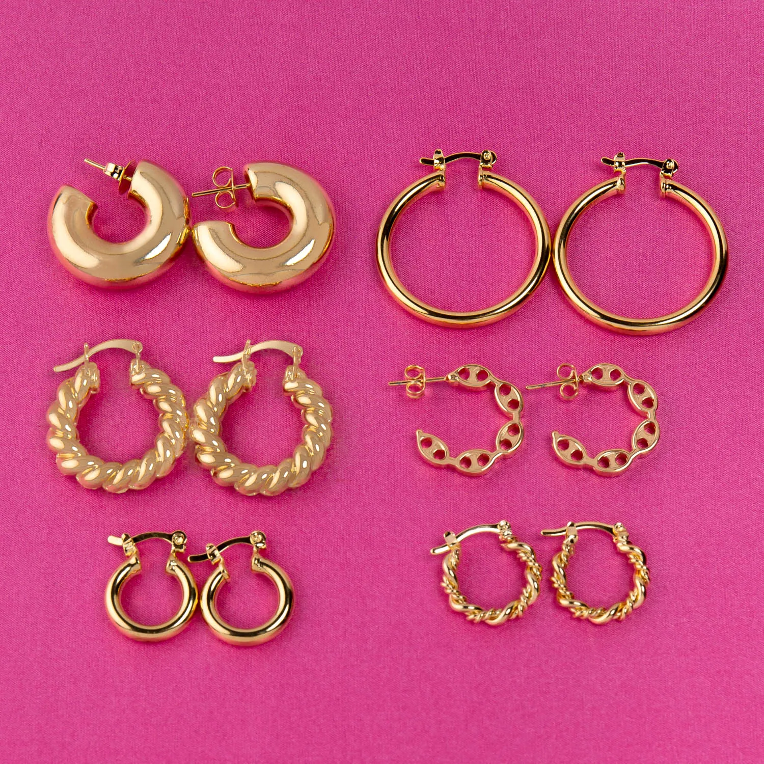 Solid Tube Hoop Earring