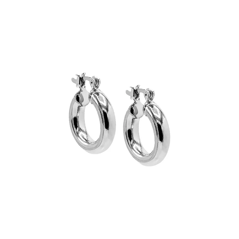 Solid Tube Hoop Earring