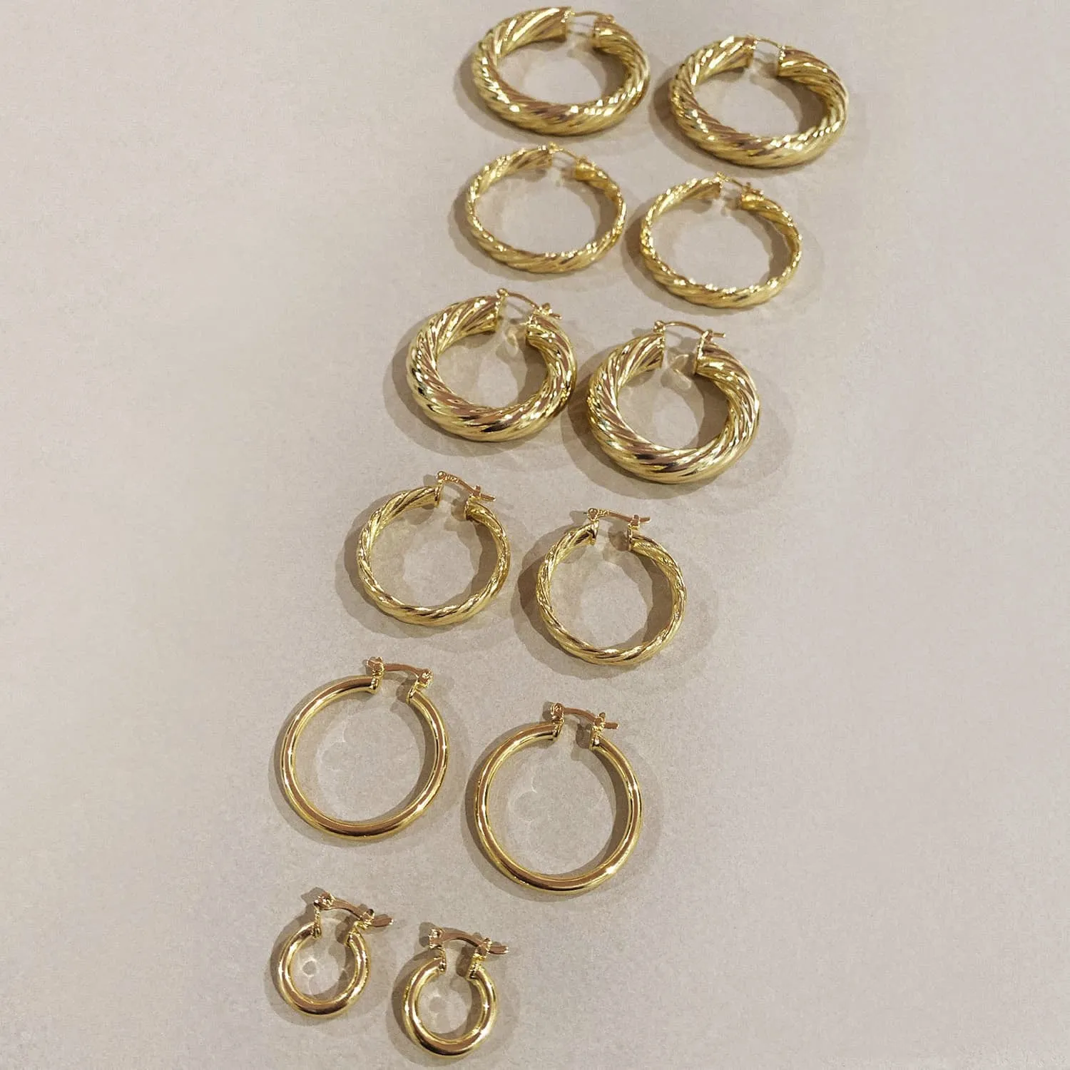 Solid Tube Hoop Earring