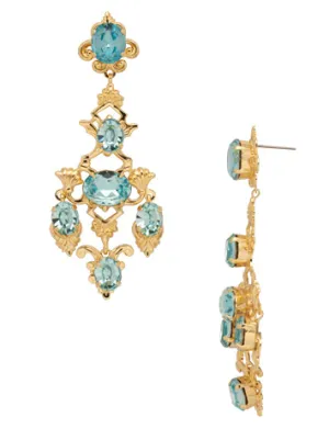 Sorrelli Chandelier Earrings - Aquamarine