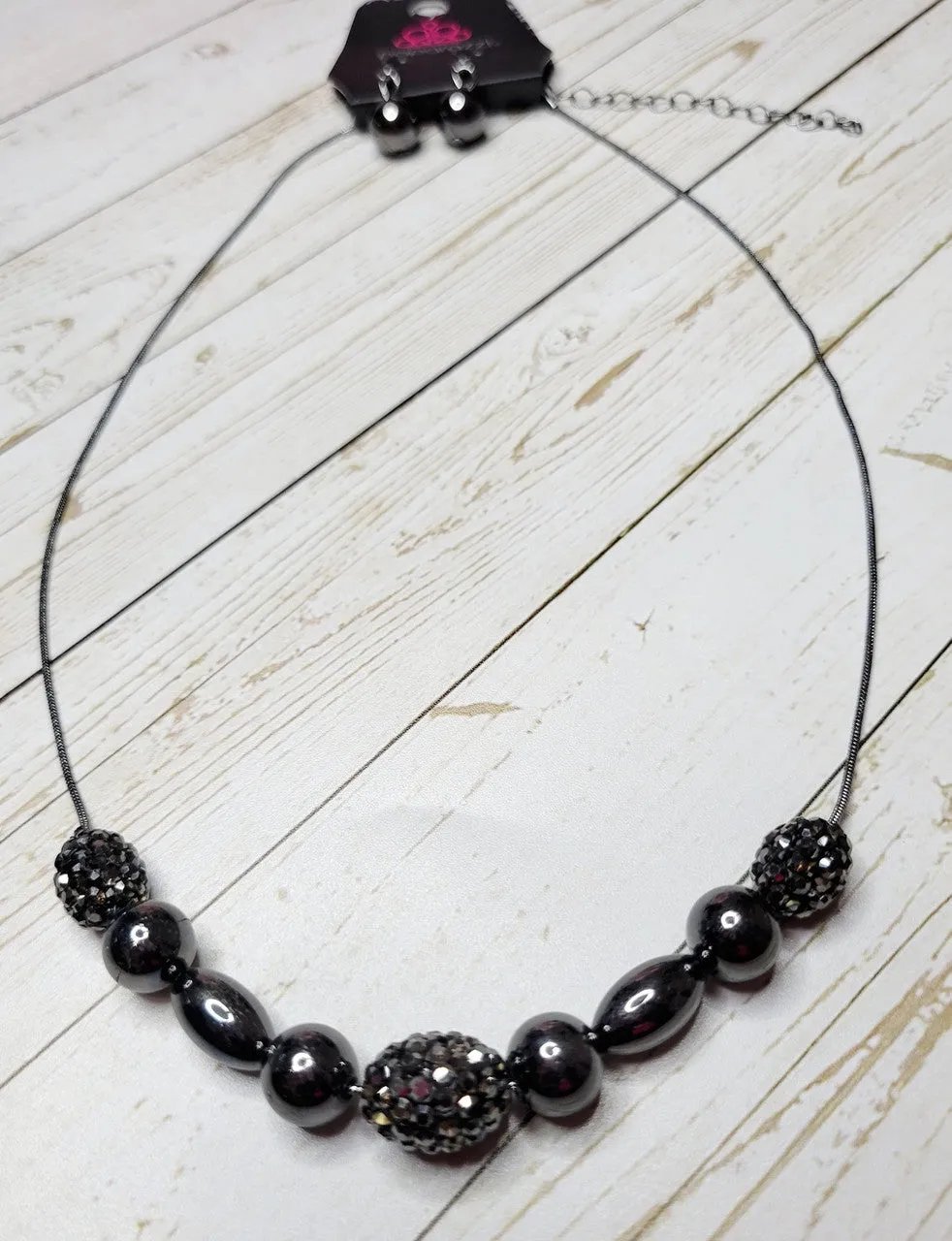 Space Glam Black Paparazzi Necklace