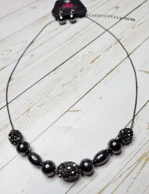Space Glam Black Paparazzi Necklace
