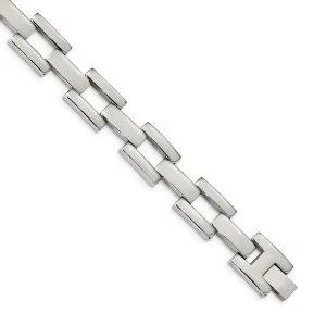 Stainless Steel Polished Open Link 8.5 inch Bracelet