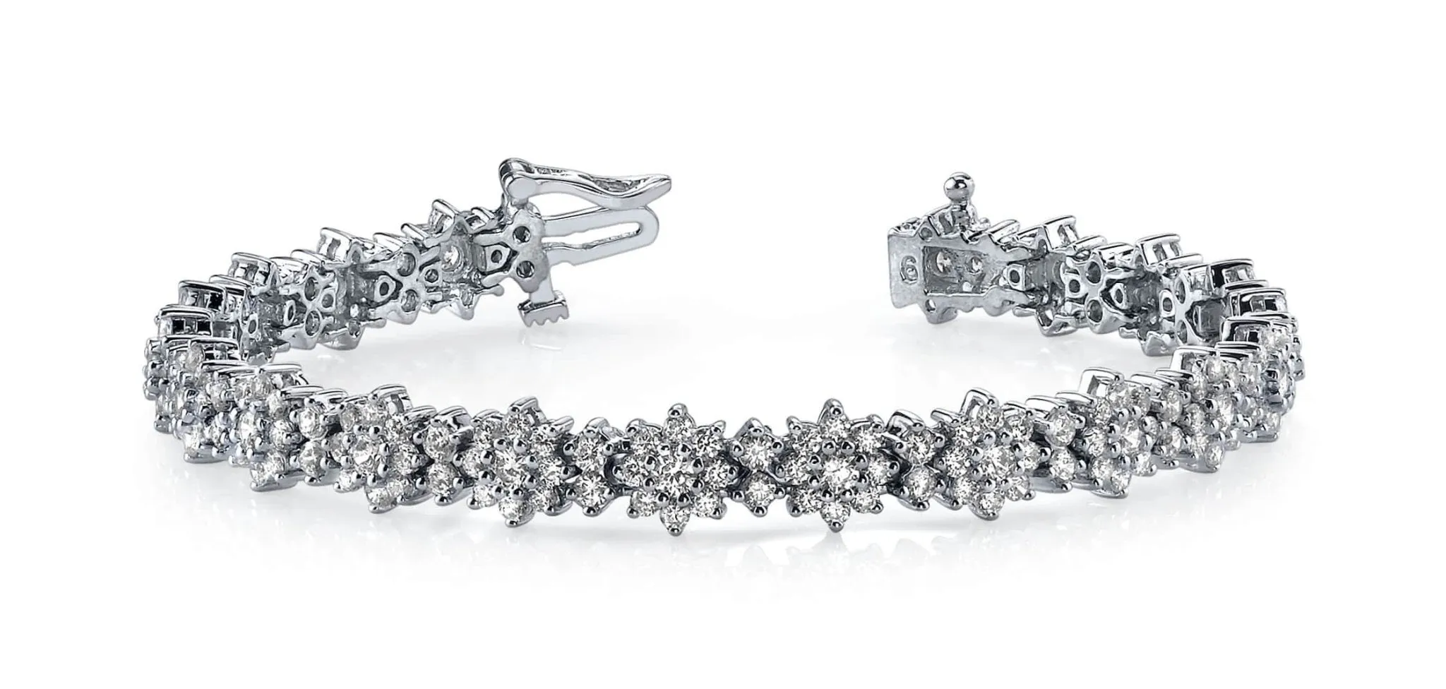 Starburst Red Carpet Bracelet Lab-Grown Diamond with 7.99 ct.(finished) 2mm, 2.3mm, 3mm