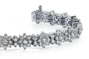 Starburst Red Carpet Bracelet Lab-Grown Diamond with 7.99 ct.(finished) 2mm, 2.3mm, 3mm