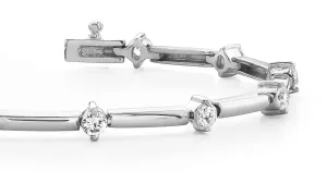 Starburst Solid Link Lab-Grown Diamond Bracelet with 3.00 ct.(finished) 4mm