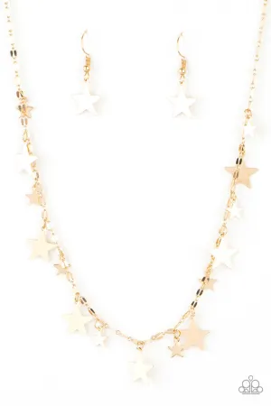 Starry Shindig Gold Paparazzi Necklace