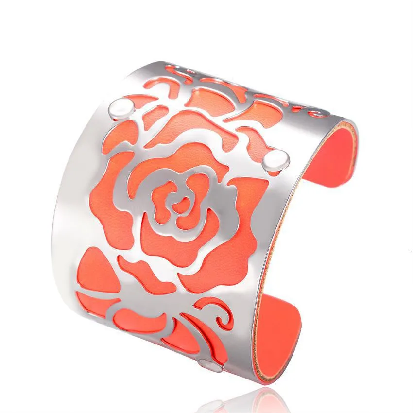 Steampunk Fashion Jewelry Cuff Bracelets Bangles Exaggerated Gold Color with Colorful Enamel Bracelets