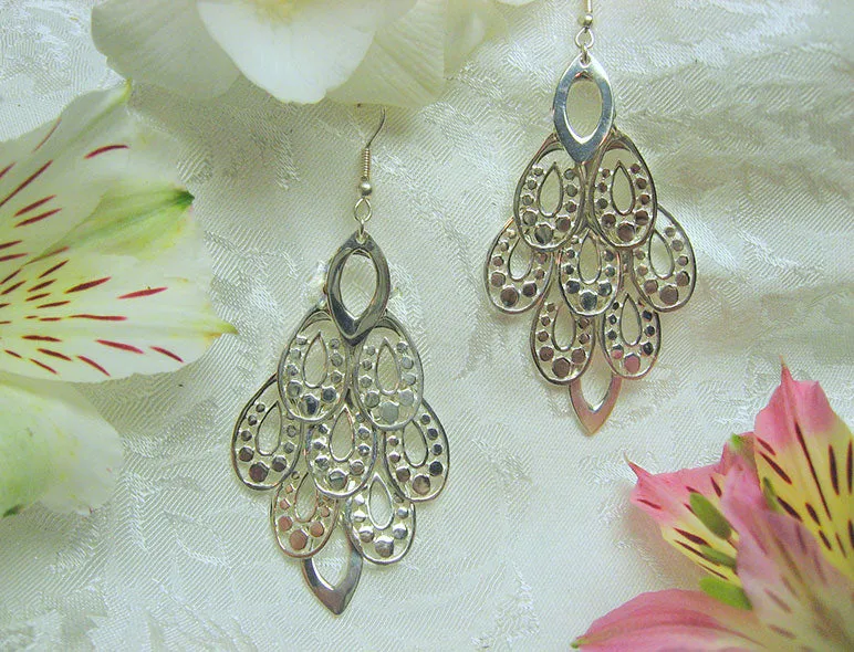 Sterling Chandelier Earrings