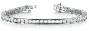 Straight Channel set Diamonds Bracelet