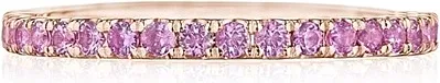 Tacori Pink Sapphire Wedding Band