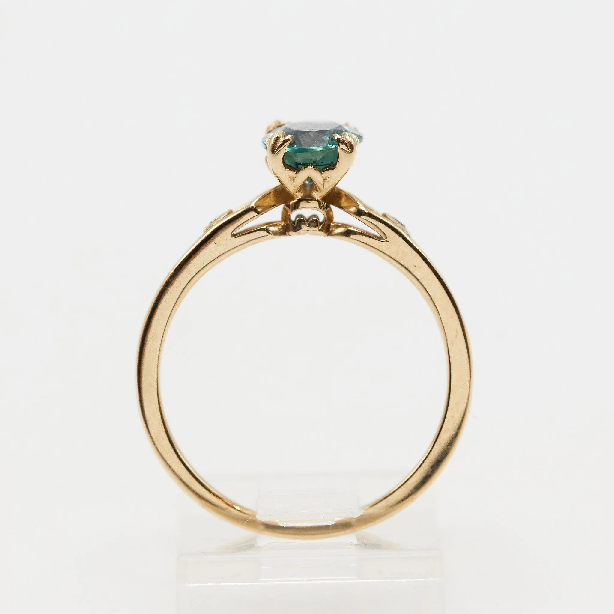 Teal Sapphire Michelle Ring